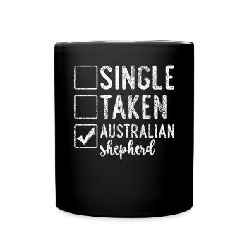 Cadeaux de berger australien - Mug uni - noir - Devant