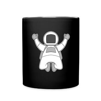 Astronaut motif - Full Colour Mug - black - Front