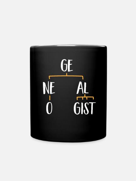 Genealogie Ahnenforschung Ahnenforscher - Tasse einfarbig - Schwarz