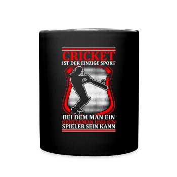 Cricket Das Einzige Spiel - Tasse einfarbig - Schwarz - Vorne