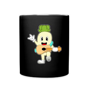 Radishes Musicien Guitare Musique - Mug uni - noir - Devant