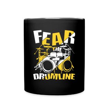 Fear The Drumline - Tasse einfarbig - Schwarz - Vorne