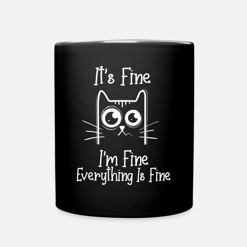 C’est bien je vais bien tout va bien - Mug uni - noir
