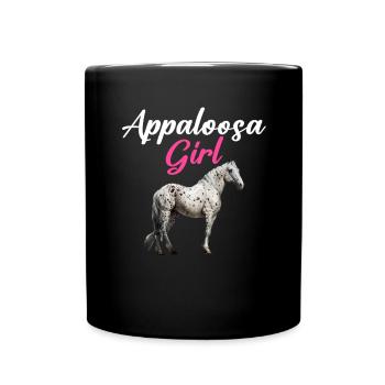 appaloosa equestrian horse - Tasse einfarbig - Schwarz - Vorne