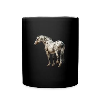 appaloosa equestrian horse - Tasse einfarbig - Schwarz - Vorne