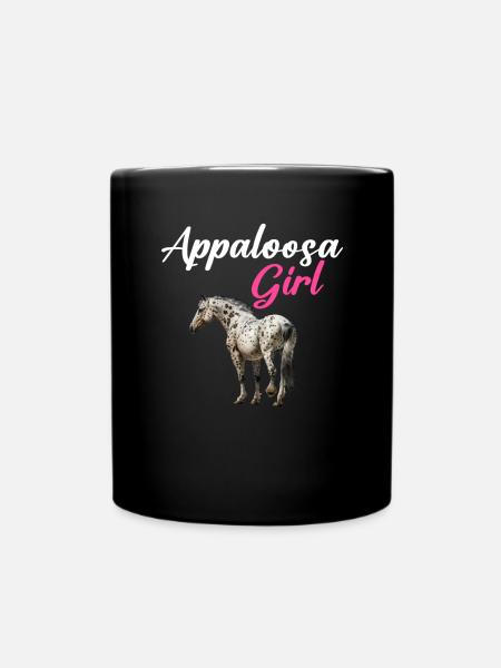 appaloosa equestrian horse - Tasse einfarbig - Schwarz
