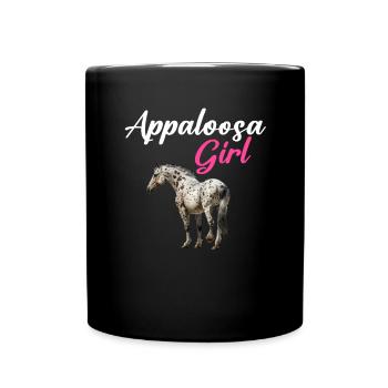 appaloosa equestrian horse - Tasse einfarbig - Schwarz - Vorne