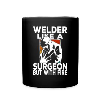Soudeurs soudeurs - Mug uni - noir - Devant