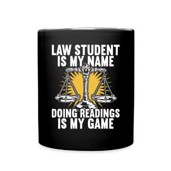 Law Student Lawyer - Full Colour Mug - black - Front