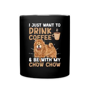 Chow Chow Chien - Mug uni - noir - Devant