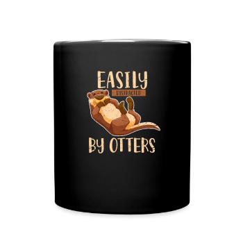 Otter - Tasse einfarbig - Schwarz - Vorne