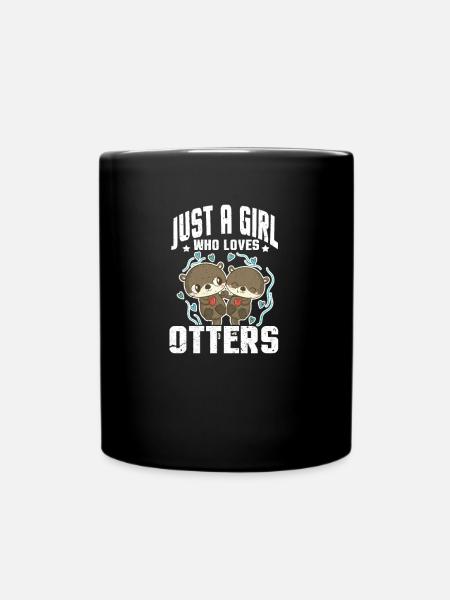 Otter - Tasse einfarbig - Schwarz