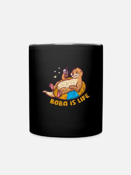 Otter - Tasse einfarbig - Schwarz
