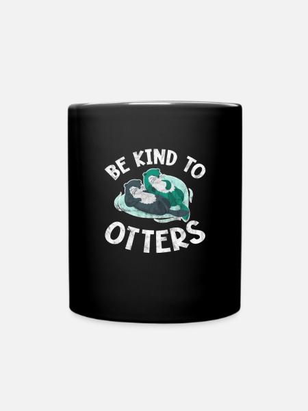 Otter - Tasse einfarbig - Schwarz