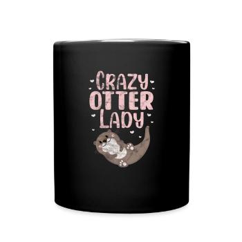 Otter - Full Colour Mug - black - Front