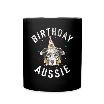 Cadeaux pour berger australien - Mug uni - noir - Devant