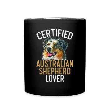 Cadeaux de berger australien - Mug uni - noir - Devant