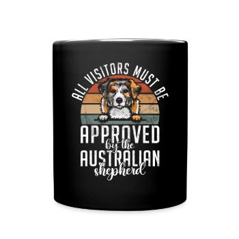 Cadeaux de berger australien - Mug uni - noir - Devant