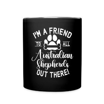 Cadeaux de berger australien - Mug uni - noir - Devant