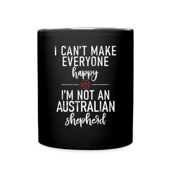 Cadeaux de berger australien - Mug uni - noir - Devant