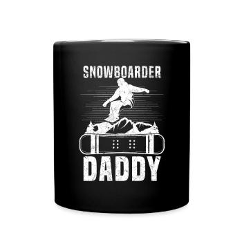 Snowboarder Dad Snowboarding Snowboarder Daddy - Tasse einfarbig - Schwarz - Vorne