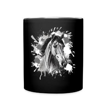 Horse - Full Colour Mug - black - Front