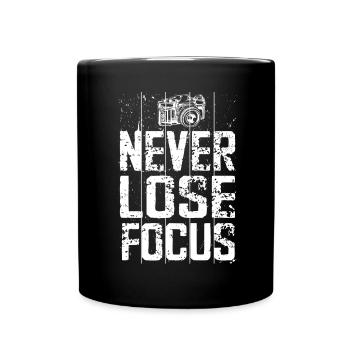 Fotografen Spruch Hobby Fotograf - Tasse einfarbig - Schwarz - Vorne