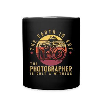 Fotografen Spruch Hobby Fotograf - Tasse einfarbig - Schwarz - Vorne