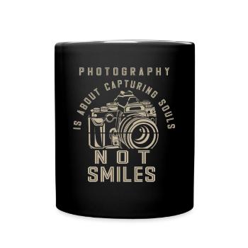 Fotografen Spruch Hobby Fotograf - Tasse einfarbig - Schwarz - Vorne