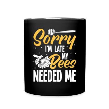 Beekeepers Bees Honey bees Beekeeping - Full Colour Mug - black - Front