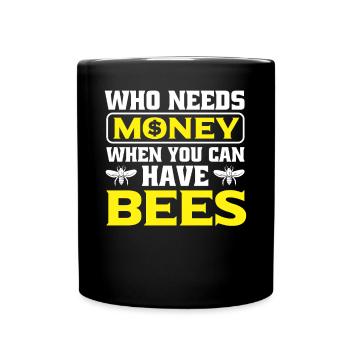 Beekeepers Bees Honey bees Beekeeping - Full Colour Mug - black - Front