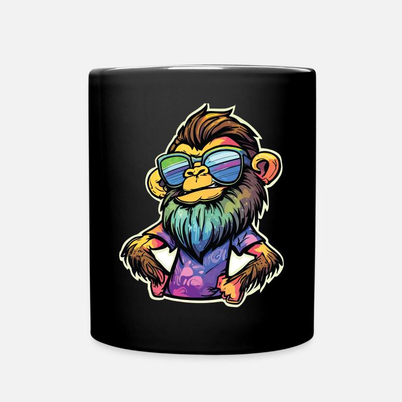 Funky Monkey - Full Colour Mug - black
