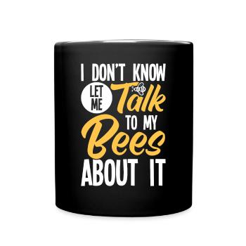 Beekeepers Bees Honey bees Beekeeping - Full Colour Mug - black - Front
