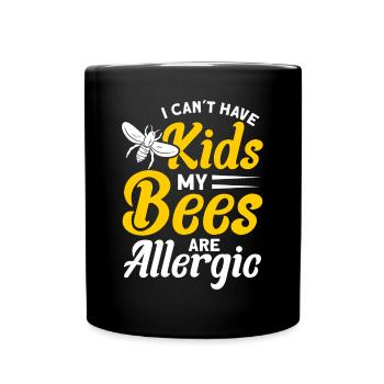 Beekeepers Bees Honey bees Beekeeping - Full Colour Mug - black - Front