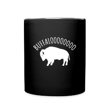 Lucky Buffalo Buffalooo Bison Natur Wildlife Desi - Tasse einfarbig - Schwarz - Vorne