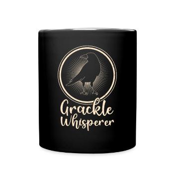 Blackbird Grackle Bird Design pour les ornithologues amateurs - Mug uni - noir - Devant