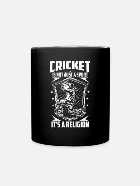 Cricket Ist Eine Religion - Tasse einfarbig - Schwarz