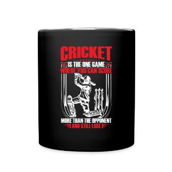 Cricket is the one game - Full Colour Mug - black - Front