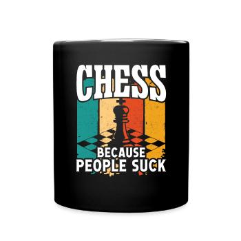 Les échecs parce que les gens sont nuls - Mug uni - noir - Devant