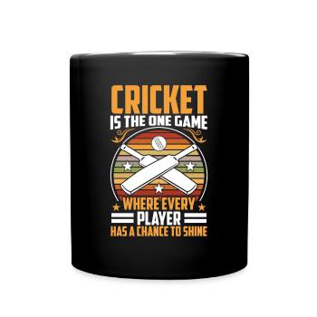 Cricket Ist Das Eine Spiel - Tasse einfarbig - Schwarz - Vorne