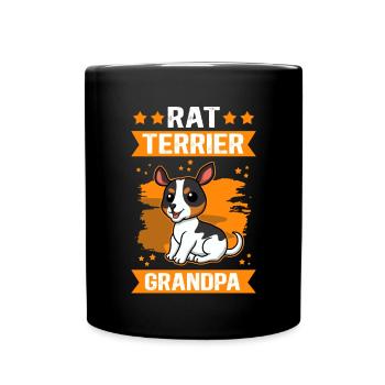 Rat Terrier Grandpa Dogs Dog Owner Cadeau - Mug uni - noir - Devant