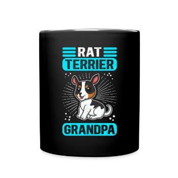 Rat Terrier Grand-père Chien Chien Propriétaire Cadeau - Mug uni - noir - Devant