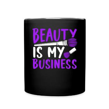 La beauté est mon affaire - Mug uni - noir - Devant