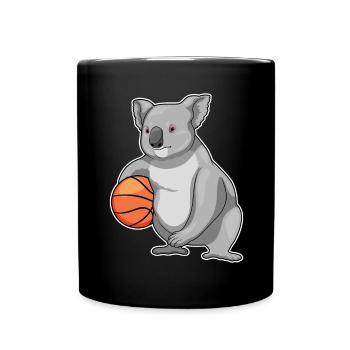 Koala Basketball Player Basketball - Full Colour Mug - black - Front