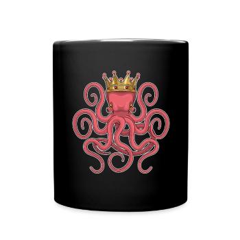 Couronne de pieuvre - Mug uni - noir - Devant