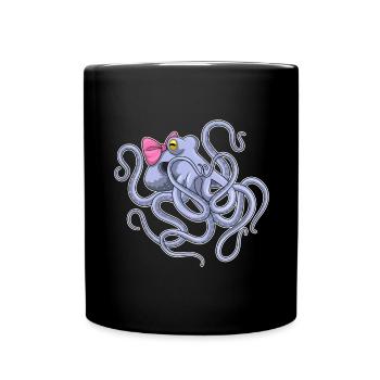 Boucle de pieuvre - Mug uni - noir - Devant
