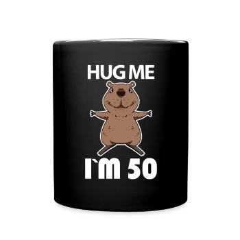 50 birthday - 50 years - hug - Full Colour Mug - black - Front