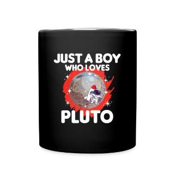 Pluto Planet Geschenk - Tasse einfarbig - Schwarz - Vorne