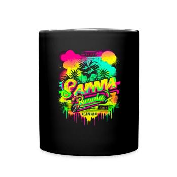 Rétro Été - Mug uni - noir - Devant