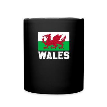 Rugby - Tasse einfarbig - Schwarz - Vorne